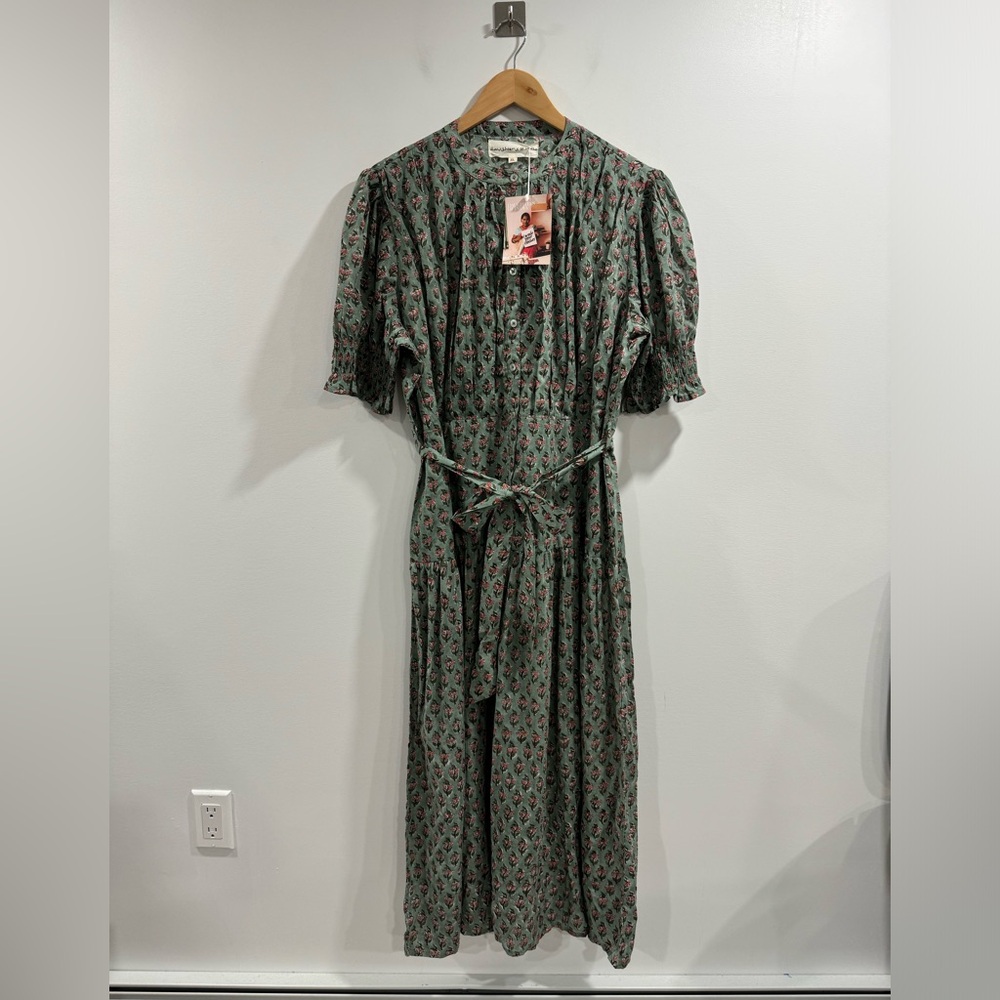 NWT Daughters Of India Prairie Floral Midi Dress Size XL